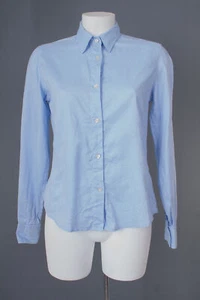 0039 ITALY Bluse Blouse Shirt Baumwolle Damen Gr. S in Blau - Bild 1 von 5