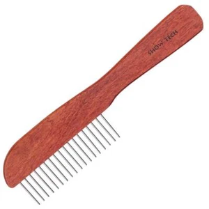 Show Tech Rosewood Poodle CombSuitable for all long coats 3cm teeth, 23cm - Foto 1 di 1