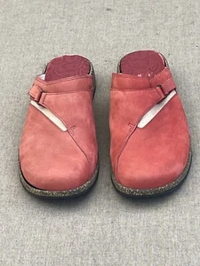 TEVA Ventura Clogs Women’s Sz 7.5 Leather Slip On Round Toe Mules Shoes - Picture 1 of 9