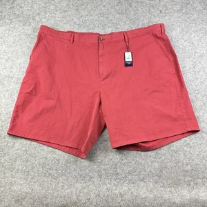 Johnnie O Neal Stretch Twill Shorts Mens 54 Malibu Red Preppy Chinos 9" NEW $85 - Picture 1 of 11