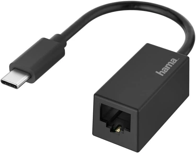 Hama USB-C auf RJ45 LAN Adapter Gigabit Ethernet Netzwerk - NEU - Bild 1 von 1