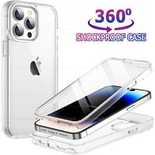 CLEAR FULL BODY 360 Case iPhone 15 14 13 12 Pro XS Max XR Shockproof Phone Cover