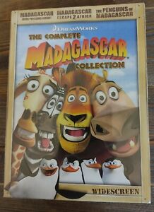 Madagascar: The Complete Collection (DVD, 2009, 3-Disc Box Set) Wide Screen 