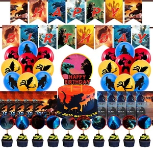 Globo Godzilla King Kong 44 piezas feliz cumpleaños pancarta decoración de fiesta - Imagen 1 de 10