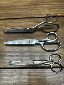 Vintage Assortment Shears Heavy Duty Scissors Wiss Edgemaster Kleencut USA - Picture 1 of 14