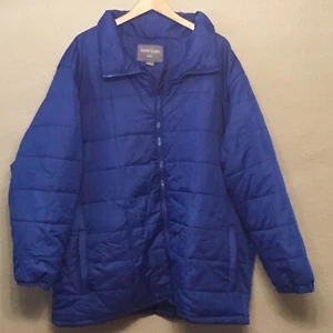 Weather Stoppers By Totes Blue Long Puffer Jacket Coat Size 4xl Zip Pockets - Picture 1 of 7
