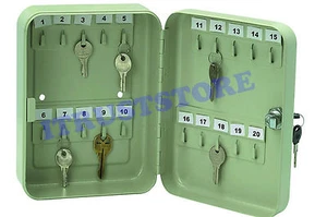 MONTAJE EN PARED LLAVE DE BLOQUEO DE ACERO CONTENEDOR DE ALMACENAMIENTO CAJA CAJA GABINETE ORGANIZADOR RACK - Imagen 1 de 3