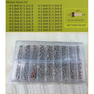 Tornillos para gafas 18 tipos - Imagen 1 de 1