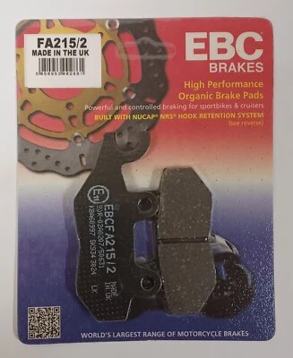 EBC Organic REAR Disc Brake Pads (1 Set) Fits TRIUMPH TRIDENT 750 / 900 - Image 1 of 4