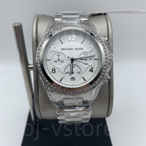 Orologio Donna Michael Kors MK5165 Blair Cronografo Quadrante Argento Acciaio Inox