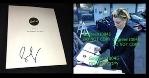 Greta Gerwig signiert Barbie Drehbuch Drehbuch Foto Poster Little Women Oscars 24 - Bild 1 von 3