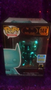 Funko Pop Heroes Teal Chrome Batman #144 - SDCC 2019 Shared Exclusive - Bild 1 von 3