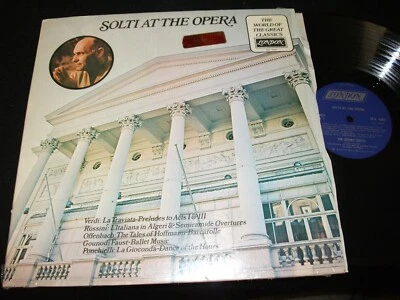 SOLTI AT THE OPERA<>SIR GEORG SOLTII<>Lp VINYL<>Canada Pressing<>LONDON SPA-4085 - Image 1 of 2