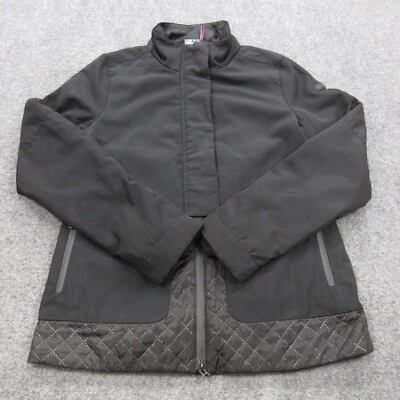 Jaqueta BMW Feminina Pequena Preta M Power Zíper Completo Casaco Acolchoado Bombardeiro Motorsport - Imagem 1 de 4