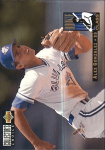 1994 Collector's Choice Toronto Blue Jays Baseball Card #8 Alex Gonzalez