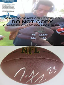Joe Haden Pittsburgh Steelers Brown signed NFL football exact proof Beckett COA - Picture 1 of 4