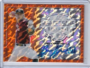 Roman Kimball 2020 Leaf Perfect Game Metal Marble Auto 1/1 - Picture 1 of 2