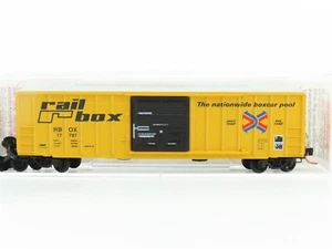N Scale Micro-Trains MTL #25010 RBOX Railbox 50' Single Door Box Car #17787 - Picture 1 of 7