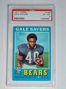 1971 Topps Gale Sayers #150 Chicago Bears (PSA 6 EX-MT) Football NFL HOF - Picture 1 of 2