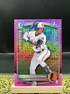 Bowman Baseball 2025 - Aron Estrada - Rosa Megabox Mojo 1st Bowman 101/199 - Imagen 1 de 2