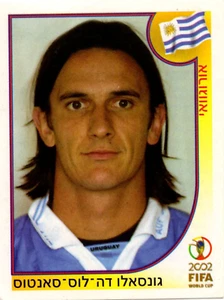 Rare 2002 Panini World Cup Gonzalo de los Santos Sticker Hebrew Israel Edition - Picture 1 of 2