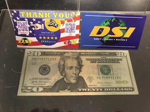 $20 Dollar Bill Trinary, Fancy Serial - 97.8% Very Cool, Excellent Condition! - Picture 1 of 3