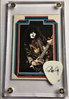 Kiss Paul Stanley Black On White Tour Guitar Pick  1978 Donruss Card Display