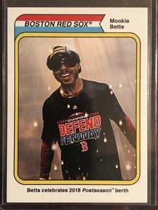 2018 Topps Throwback Thursday TBT #196 Mookie Betts Boston Red Sox