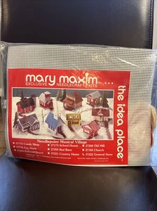 Mary Maxim Musical Village Kunststoff Nadelstich Kit Weihnachten GENERALLLADEN Neu - Bild 1 von 4