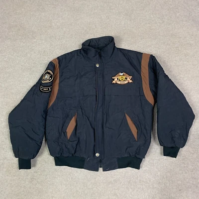 复古 Harley Davidson Owners Group 飞行员夹克男式中号美国 HOG — 第 1/4 张图片