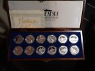 Victory at Sea Gibraltar Sterling Silver Coin 12 Piece Proof Set W box and book