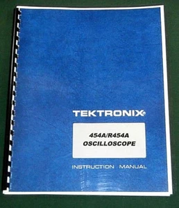 Tektronix 454A Instruction Manual: Comb Bound & Protective Plastic Covers - Picture 1 of 1