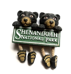 Shenandoah Nat Park Black Bear Magnet Souvenir Dangling Legs Dangle Feet - Picture 1 of 7