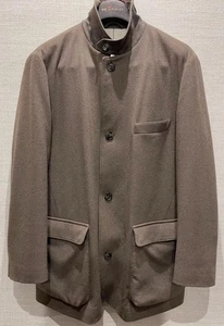 LORO PIANA 100% CASHMERE BUTTON DETAIL HEAVY COAT JACKET SIZE L - Picture 1 of 7
