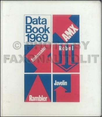 1969 AMC Data Book Opzioni Originali Fatti Specifiche Accessori Finitura - Immagine 1 di 2
