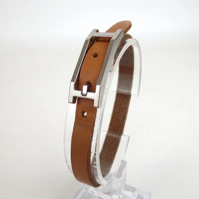 Pulseira de couro Hermès Api usada - Imagem 1 de 4