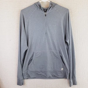 Vuori Herren Ponto Performance Pullover 1/4 Zip Hoodie Gr. M grau  - Bild 1 von 21