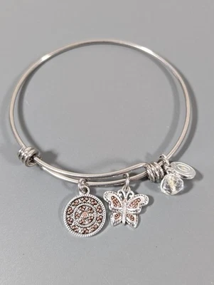 Love This Life Granddaughter Butterfly Charm Bracelet Stacking 7.5" - Image 1 of 4