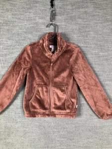 Tommy Bahama Jacket Girls 5 Faux Fur Fleece Full Zip Pockets Soft Cozy Pockets - Picture 1 of 14