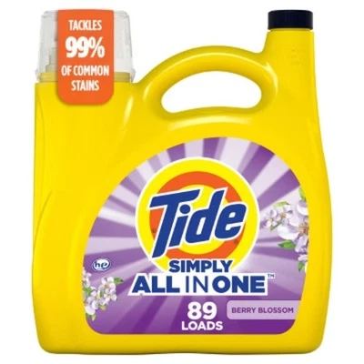 Tide Simply Berry Blossom Liquid Laundry Detergent - 117 fl oz