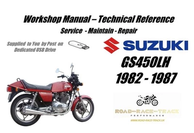 Suzuki GS450LH GS450 LH Service Repair Workshop Manual USB 1982 - 1987 - Image 1 of 4