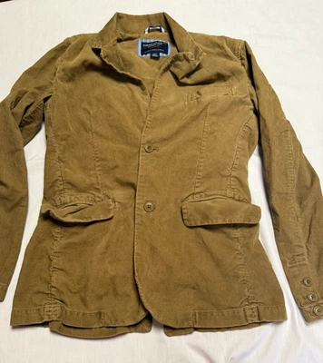 Хаки американский орел 2 пуговицы куртка! Размер маленький!  Осень зима! Courderoy - Изображение 1 из 4