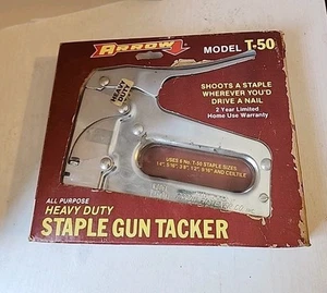 Arrow Model T-50 Heavy Duty Professional-Grade Tacker Staple Gun (Mfg in USA) - Picture 1 of 2