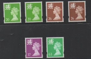 Galles. 1997. W79-W82. Set x 6 macchine ellittiche. MNH. FREEPOST! - Foto 1 di 1