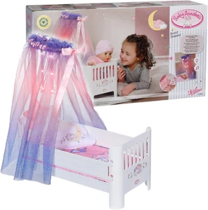 Baby Annabell Sweet Dreams Bed, Doll Bed with Light-Up Canopy, Mattress, Matc... - Picture 1 of 12