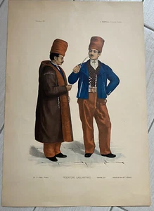 PESCATORE CAGLIARITANO TAV. III LIT.COSTUMI SARDI P. GIUSTI,U. MARTELLI,GUERRINI - Foto 1 di 1