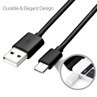 Heavy Duty USB A zu USB C Fast Charger Data Cable Cord For Samsung S8 S9 HTC LG - Bild 1 von 4