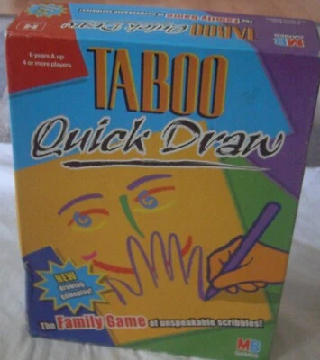 Taboo Quick Draw Family Game - MB Games with unspeakable scribbles - Image 1 of 4