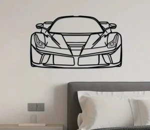 NEW Metal Wall Art Auto Car Home Decor Ferrari LaFerrari - Picture 1 of 2