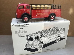 1/34 FIRST GEAR 1953 WHITE 3000 STAKE TRUCK BIG RED TRUCKING 19-2137 - Picture 1 of 5
